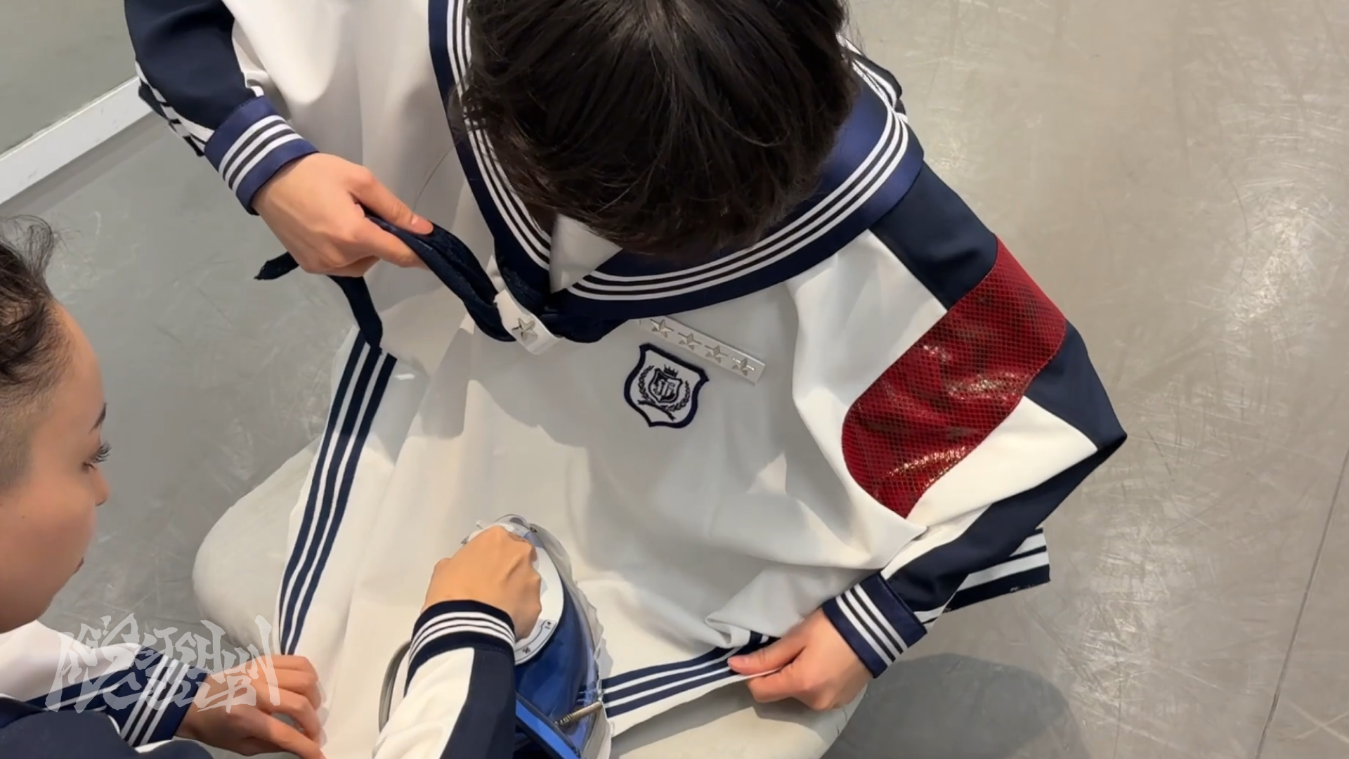 アイロンし合いっこ